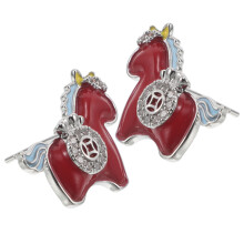 2Pcs Mini Stud Earrings Lightweight Equestrian Jewelry Gift