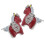 2Pcs Mini Stud Earrings Lightweight Equestrian Jewelry Gift 1