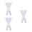 3Paires Compression Blanches Longues Pour Voyage Bureau 7