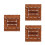 3Pièces Tuiles Bois Vissé Patio Balcon Design Renforcé 9