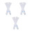 3Paires Compression Blanches Longues Pour Voyage Bureau 10