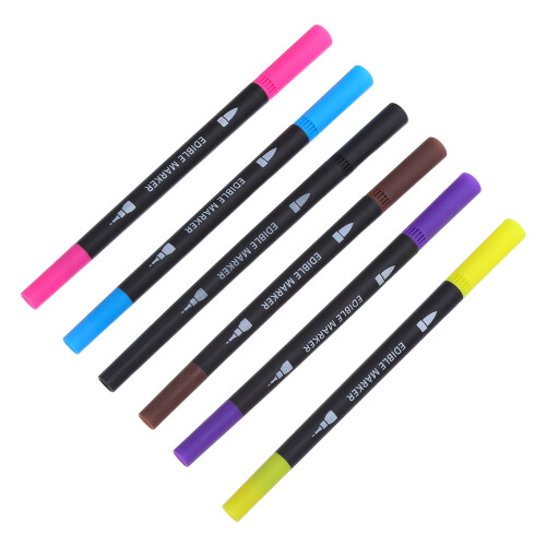 18Pièces Marqueurs Comestibles Assortis Double Pointe Usage 1