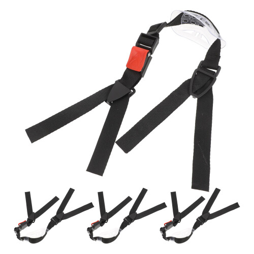 12Pièces Bande Réglable Pour Casque Chantier Noir En Polyester Durable 2