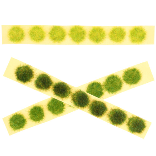 15Pcs Plastic Mini House Plant Clusters for Model Railway Scenery