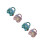 4Pcs Assorted Color Plastic Miniature Pull-Back Car Toys for Children 8