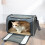 1Pc Durable Light Grey Pet Handbag with Ventilated Oxford Fabric 5