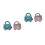 4Pcs Assorted Color Plastic Miniature Pull-Back Car Toys for Children 5
