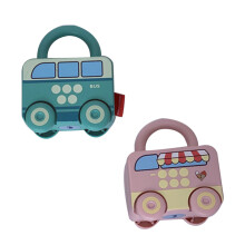 4Pcs Assorted Color Plastic Miniature Pull-Back Car Toys for Children