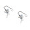 2Pièces Décoration Crystal Pendante Résistante Pour Auto 9