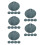 25Pcs Light Grey ABS Plastic Printmaking Plates for Beginners DIY Art 3