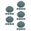 25Pcs Light Grey ABS Plastic Printmaking Plates for Beginners DIY Art 7