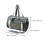 1Pc Durable Light Grey Pet Handbag with Ventilated Oxford Fabric 3