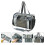 1Pc Durable Light Grey Pet Handbag with Ventilated Oxford Fabric 10