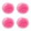 4Pcs Watermelon Red Princess Dome Bed Canopy Comfortable Mosquito Net 5