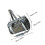 1Pc Durable Light Grey Pet Handbag with Ventilated Oxford Fabric 2