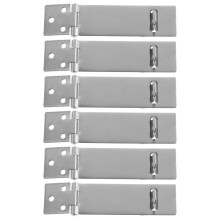18Sets Stainless Steel Lock Hasp Padlock Latch for Door Home Security