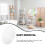 Wall Sticker Acrylic Silver 1set 11.8x11.8in 6