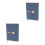 2Pcs Stylish Grey PU Task Planner Notebook with Monthly Index 5