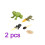 2Set Realistic Tadpole Growth Cycle Models Chic Desktop Decor for Kids 1