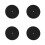 4Pcs Black Acrylic Rotating Display Base Stable 360 Turntable 5