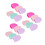 18Pcs Reusable Silicone Brush Cleaning Mat for Beauty Tools Assorted 4