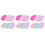 18Pcs Reusable Silicone Brush Cleaning Mat for Beauty Tools Assorted 5