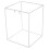 2Sets Plastic Square Frame for Thermal Takeout Food Bags White 2