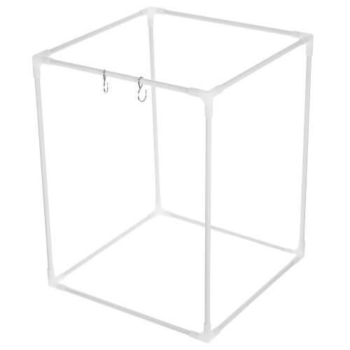 2Sets Plastic Square Frame for Thermal Takeout Food Bags White 1