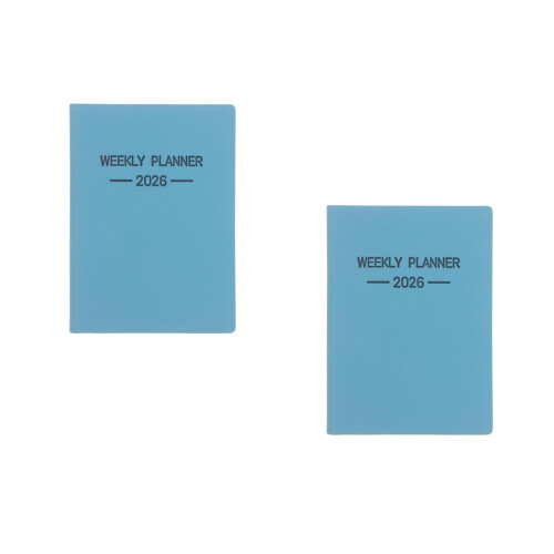 2Pcs Pocket Planner 2026 Thick Paper Monthly Weekly Organizer 2