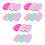 18Pcs Reusable Silicone Brush Cleaning Mat for Beauty Tools Assorted 3