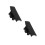 2Pcs ABS Glove Box Handle Replacement Black Tool Box Latch for Cars 9