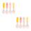4Sets Kids Silverware Baby Spoon Fork Set PP Tableware Assorted Colors 10