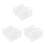 6Pcs White Plastic Broom Holder Wall Mount Double Clamp Fastener 9