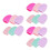 18Pcs Reusable Silicone Brush Cleaning Mat for Beauty Tools Assorted 8