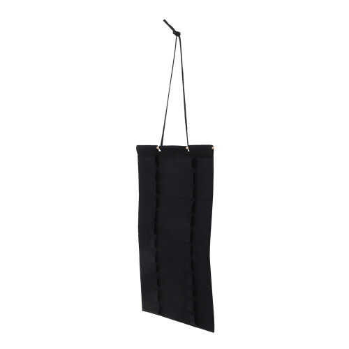 2Pcs Portable Black Felt Karate Belt Storage Rack with Hanging Handle 1