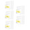 150Pcs Transparent Acrylic Sign Holders Slanted Table Display Stands 8