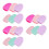 18Pcs Reusable Silicone Brush Cleaning Mat for Beauty Tools Assorted 2