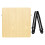 2Pièces Drum Box En Bois Solide Pour Performance Et Voyage Coloré 2