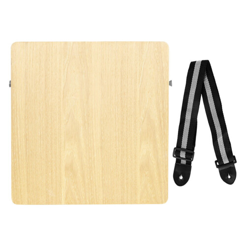 2Pièces Drum Box En Bois Solide Pour Performance Et Voyage Coloré 1