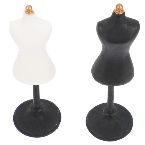 10Pcs Assorted Color Resin Mini Doll Clothes Mannequin Display Rack 1