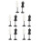 10Pcs Assorted Color Resin Mini Doll Clothes Mannequin Display Rack 4