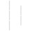 5Pcs Durable Aluminum Clay Texture Rollers Silver for Home and Studio 8
