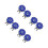 8Pcs Lightweight Blue Golf Hat Clips Crystal Ball Markers 5