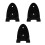 3Pcs Space-Saving Black Iron Barbell Holder Gym Storage Rack 7