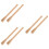6Pcs Durable Wood Hoe Handle Replacement Beige for Garden Work Use 8