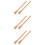 6Pcs Durable Wood Hoe Handle Replacement Beige for Garden Work Use 9