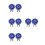 8Pcs Lightweight Blue Golf Hat Clips Crystal Ball Markers 9