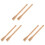 6Pcs Durable Wood Hoe Handle Replacement Beige for Garden Work Use 4