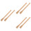 6Pcs Durable Wood Hoe Handle Replacement Beige for Garden Work Use 7