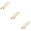 6Pcs Durable Wood Hoe Handle Replacement Beige for Garden Work Use 10